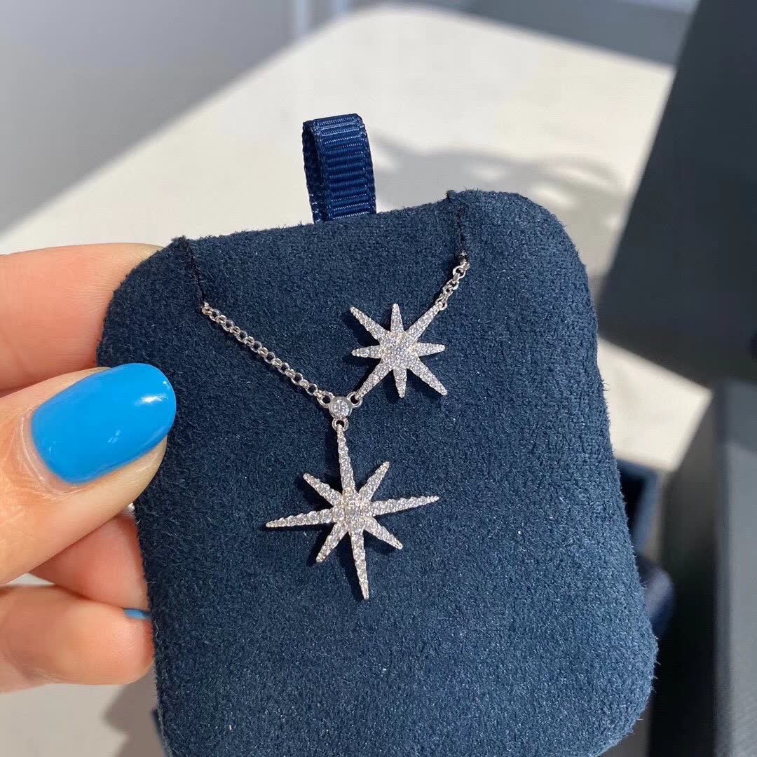 APM Monaco Rose Gold Star Pendant Necklace